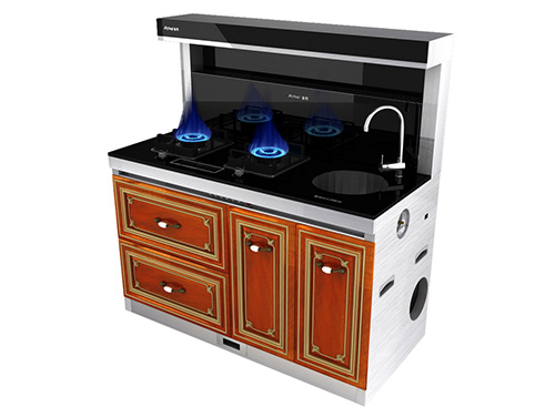 金利集成灶金豪128系列实木烤漆装饰完美厨房